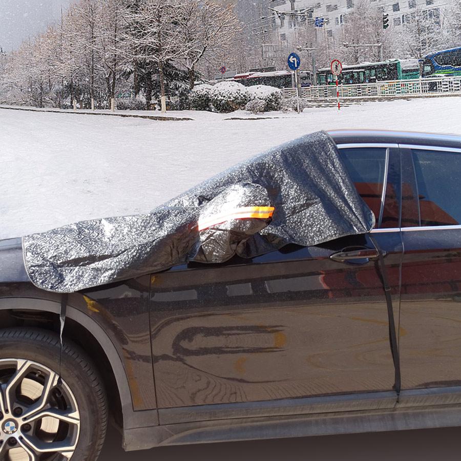 Black car snow shield front windshield visor Glass visor thickened magnetic snow cover antifreeze half-cover jacket