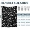 Black Spaceships Fleece Throw Blanket 40 x 50 inches for Couch Sofa Bed,Super Soft Cozy Plush Microfiber Flannel Blanket Lightweight for Women, Men