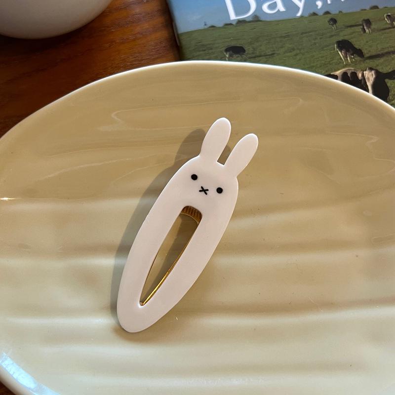 Sweet Y2K Miffy Bunny Hair Clip - Cute Cartoon Hairpin for Girls, Japanese and Korean Style