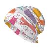 Fun Cat Print Warm and Soft Knitted Hat Lightweight Casual Hat Type Loose Chemotherapy Hat Cancer Patient Headwear Gift