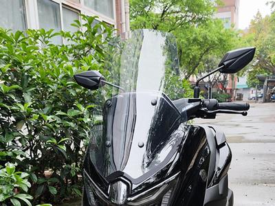 2025 NMAX155 Nmax 155 İçin Geliştirilmiş Yüksek Cam Rüzgar Kalkanı NMAX Rüzgar Kalkanı Aksesuarı (60 cm + Yükseklik + Şeffaf) [Paralel İçe Aktarma]