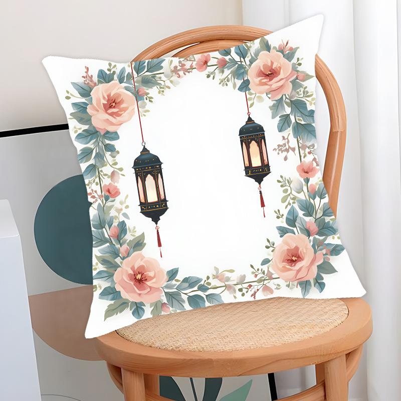 Ethnic Style Holiday Pillow Case Golden Moon Home Pillow Living Room Sofa Bedside Cushion Cover