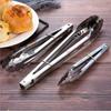Stainless Steel Food Tongs Cooking BBQ Meat Clip Heat Bread Salad Kitchen Tool 12/14in Non-slip Utensils Kitchen Accessories