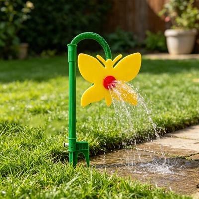 Crazy Butterfly Lawn Sprinkler, Dancing Butterfly Garden Sprinkler, Funny 360-Degree Rotating Butterfly Sprinkler for Garden Yard Watering, Dogs Kids