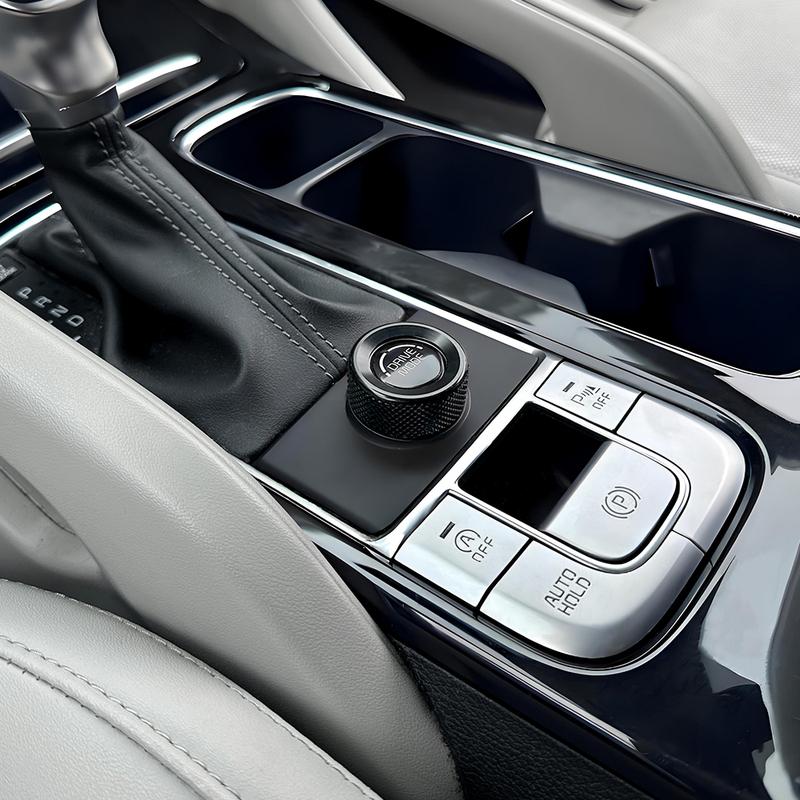 For Kia Telluride -2025 Car Tuning Aluminum Alloy Central Drive Model Switch Knob Ring Cover Trim Interior Accessories