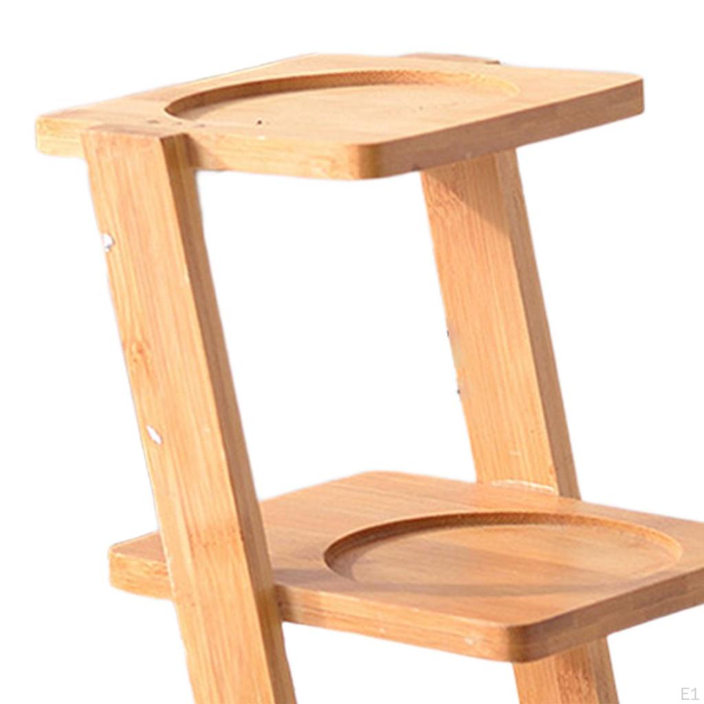 Tiered Flower Pot Stand Rack Display Storage Organizer Multifunction Shelf Wood for