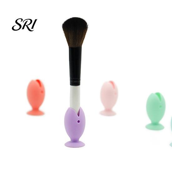 Toothbrush Holder for Glass Surface 2PCS Fish Shape with Strong Suction Cup Hygienic Soft Silicone Quick Drain Bathroom Organizer