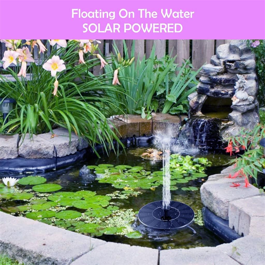 Solar   for Bird Bath with 4 Nozzle  Standing for Bird Bath Garden