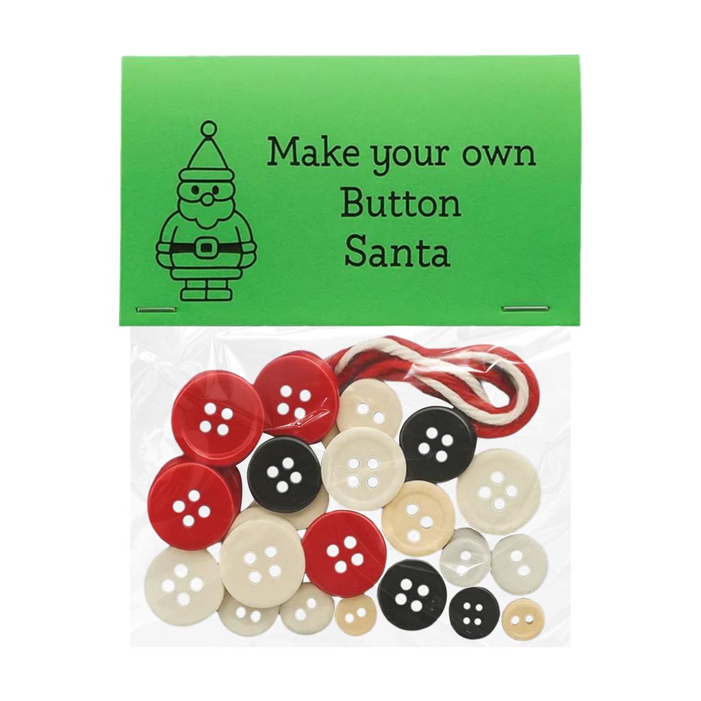 DIY Button Christmas Hanging Ornament Kit Christmas Decoration Set Christmas Ornament Kit for Holiday Decoration Xmas Party