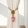 2Pcs Curtain Tie Pumpkin Decor No-Drill Installation Decorative Curtain Holders Living Room Bedroom Balcony Curtain Tiebacks