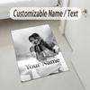 Personalized Crystal Velvet Carpet,Ayliva Custom Printed Name, Plush Area Rug For Home Indoor Decor
