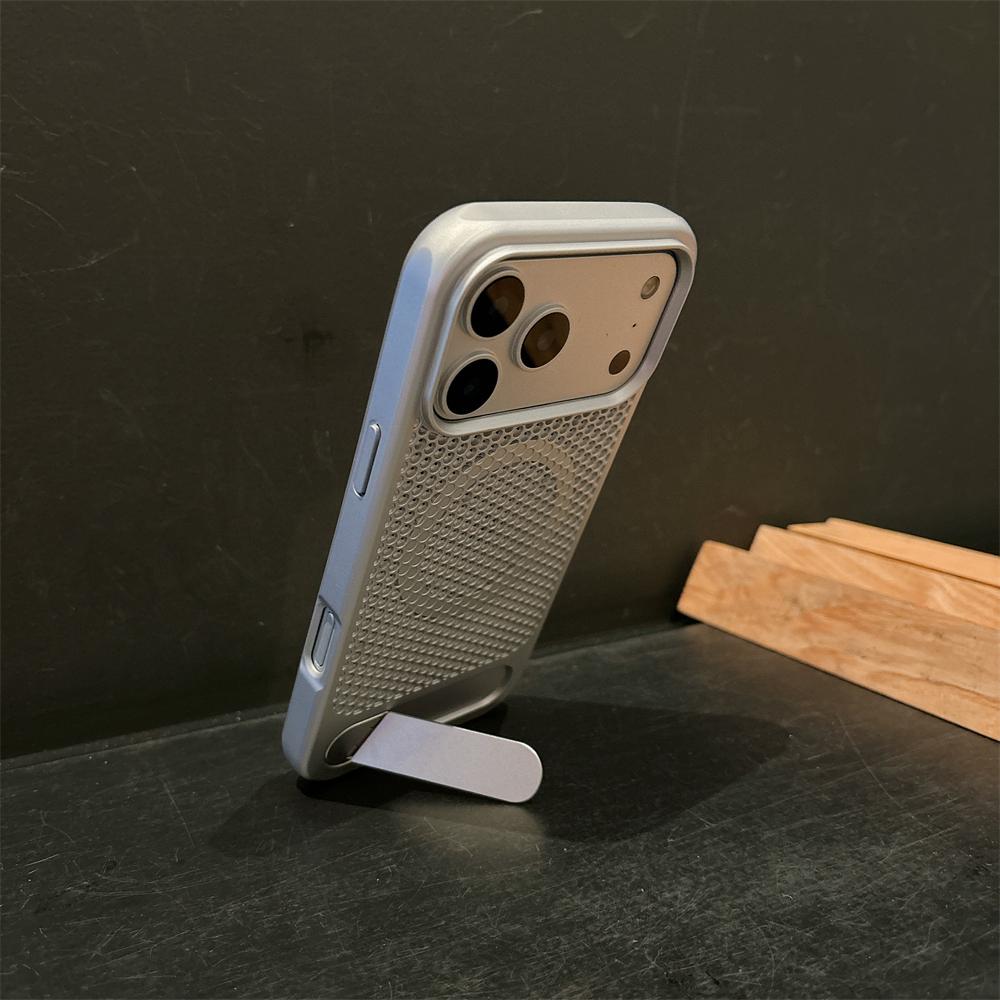 Heat Dissipation For Magsafe Case For iPhone 17 Pro Max Air 16 15 14 Plus 13 12 Breathable Wireless Charge Stand Cover