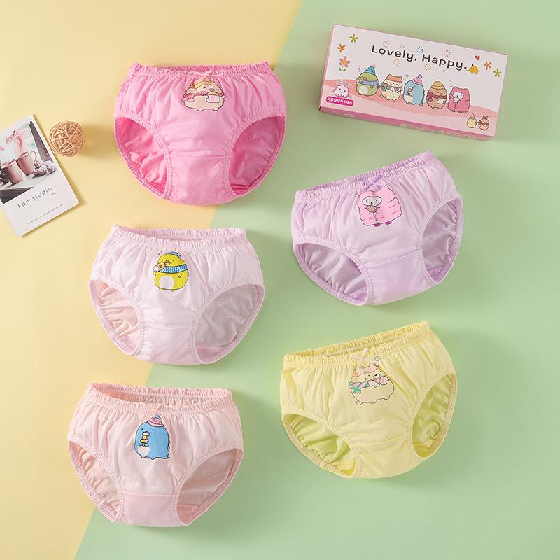 All-Cotton A-Grade Girls' Briefs: No-Wedgie Underwear for Small to Medium Children and Babies