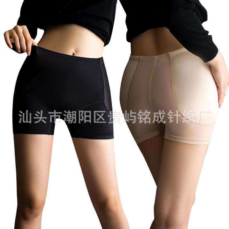 Women's High Waist Hip Enhancer Shorts Breathable Mesh Padded Butt Lifter Shapewear Safety Shorts
