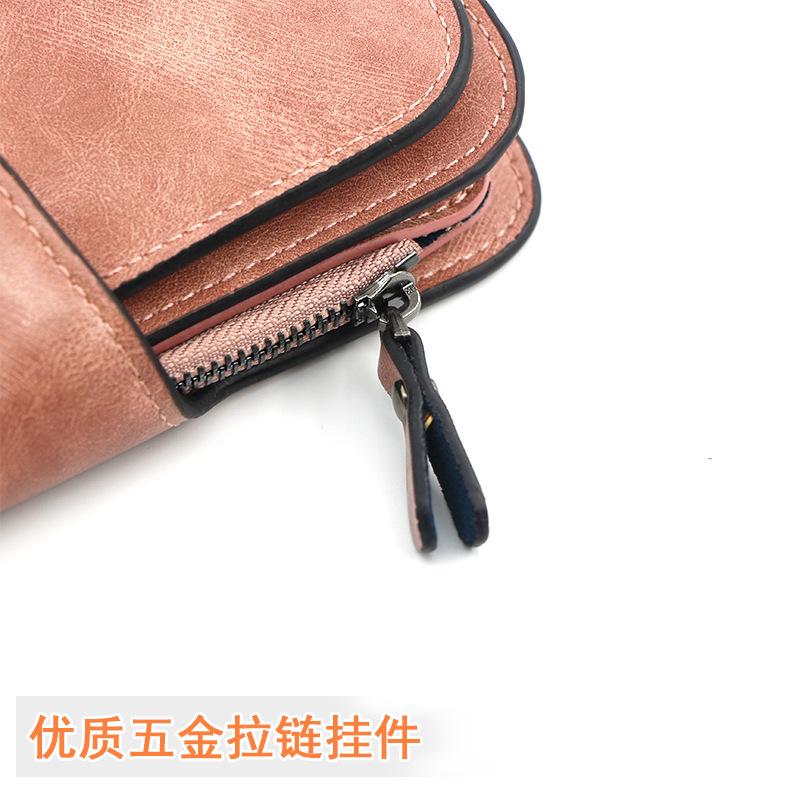 Portefeuille long minimaliste pour femme - Pochette, Porte-monnaie et Porte-cartes