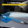 YP-9 Manual Bench Top Compact Bender Pipe Bending Machine 7 Dies 1-3inch Metal Fabrication Tube Rod Pipe Bender 44ft Mount Powdercoat Telescoping