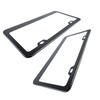 2Pcs Car License Plate Frames Carbon Fiber License Plate Frame Rustproof Universal for Automobiles
