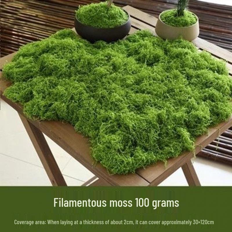 Woolen Landscape Wall with Simulated Moss and Rockery Stones for Gardens and Tanks