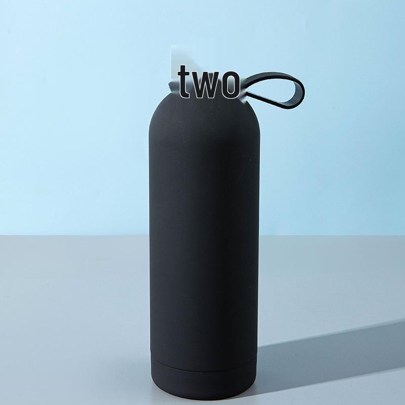 Portable Stainless Steel Vacuum Thermos Cup with Handle