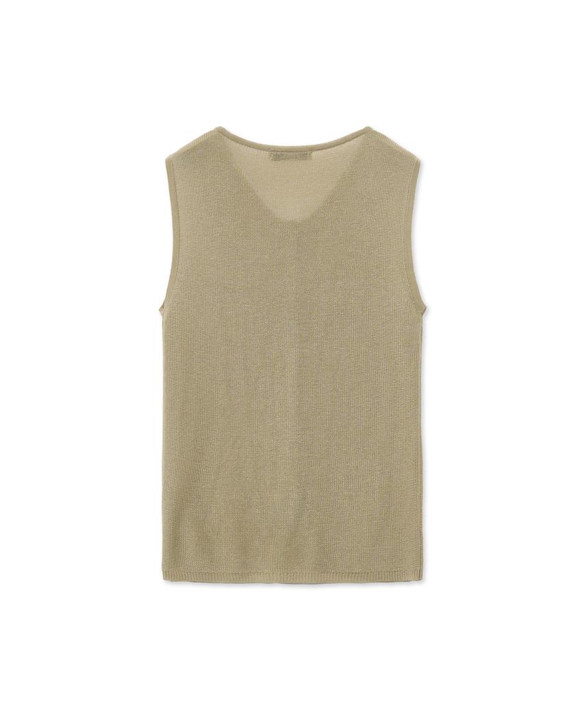 THE SATURDAY EVENING POST High Gauge Knit Vest_Beige