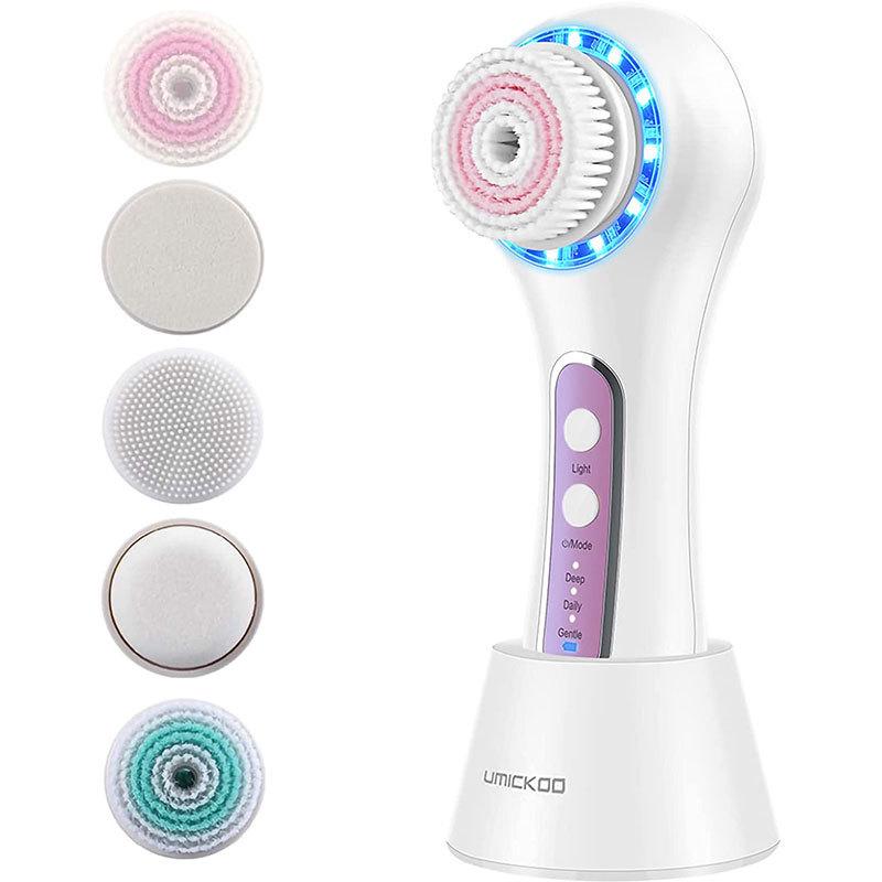 Waterproof Electric Facial Cleansing Brush - Pore Cleaner, Blackhead Remover, and Massager