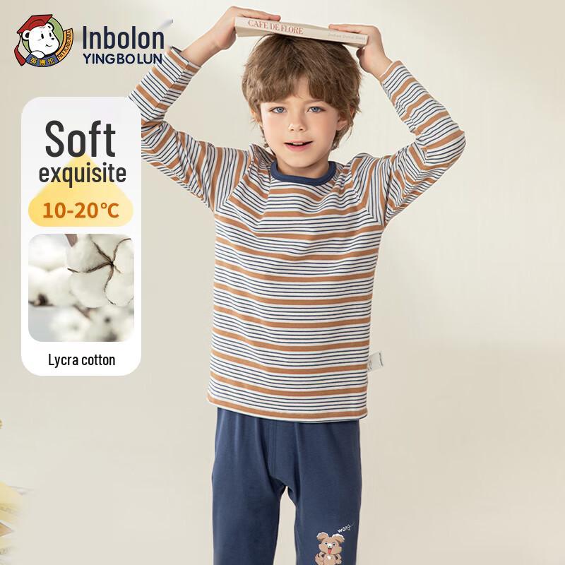 Yingbolun Kids' Pure Cotton Thermal Underwear Set