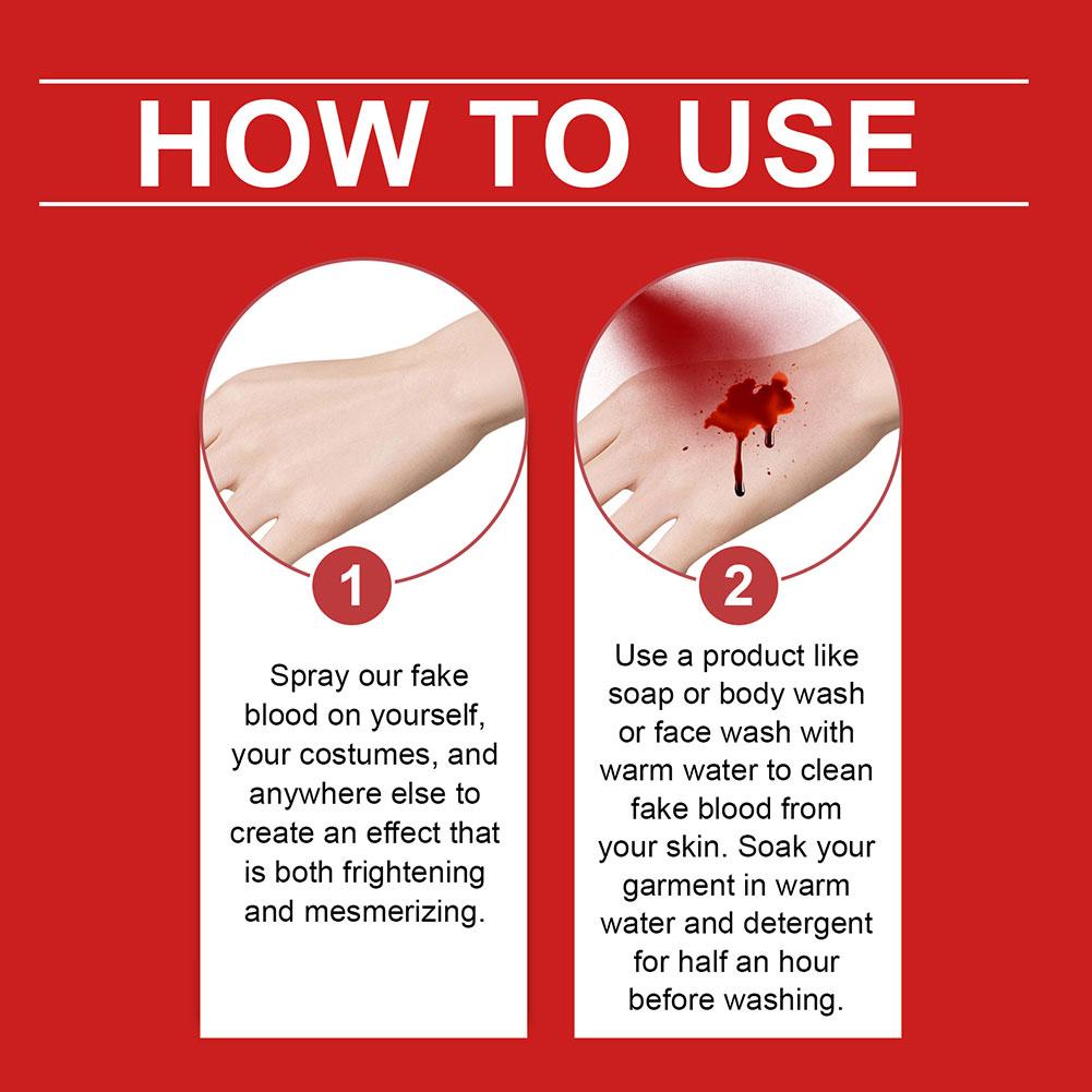 60ml Fake Blood Gel Tube Horror Fancy Dress Costume Party Tool Halloween L4W9