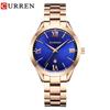 Curren 9007 Women's Waterproof Steel Band Quartz Watch with Calendar
