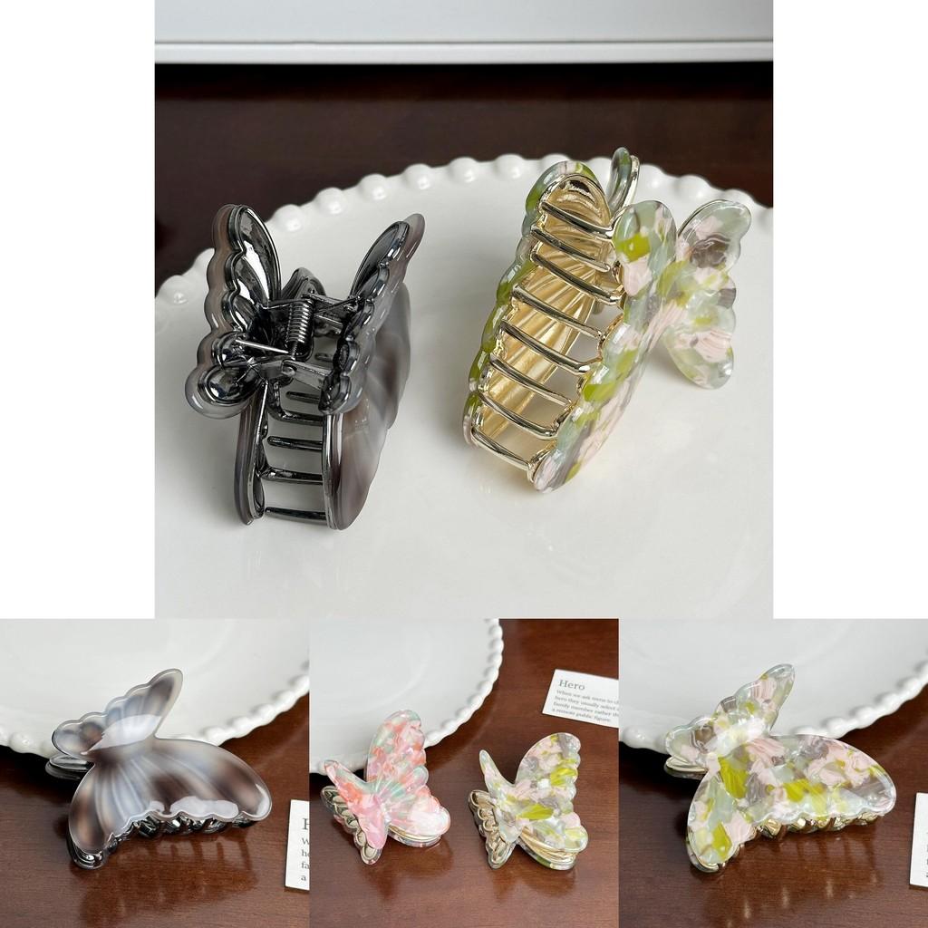 Trendy Acetate Hair Clip With Butterfly Design For Women Perfect For Casual And Work Styles