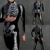 3D Digital Printing Stage Performance Costumes Adults Halloween Events Carnival Theme Party Cosplay Outfit Pretend Game Jumpsuit
