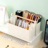 Plastic Desk Storage Organizer Portable Storage Box Storage Containers Desk Stationery Box  Women