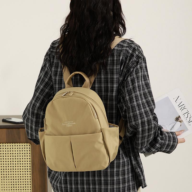 Mini Backpack with Front Pockets Casual Shoulder Bag for Daily Use