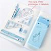 8pcs/Set Ruler Compass Pencil Set Geometry Maths Drawing Stationery Mathematical for Boys Girls Gift Office Stationery Supplies