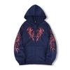 Dark Hooded Zipper Cardigan Sweater Men's Loose Premium Jacket