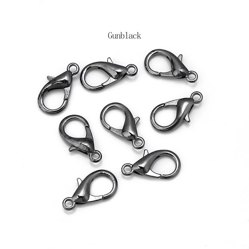 50pcs Jewelry Findings Alloy Lobster Clasp Hooks Bracelet End Connectors For Jewelry Making Necklace bracelet Chain DIY Supplies
