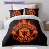 Man Utd Sängkläder Täcke Set Örngott Kuddfodral Heminredning Födelsedagspresent (1 * påslakan + 2 * örngott, utan kärna)