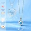 Ocean Eternal Heart Pendant Necklace for Women - Simple, Fashionable, Versatile Clavicle Jewelry