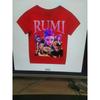 Demon Hunters Cartoon Tiger Printed T-shirt Harajuku Round Neck Casual Short Sleeve Summer Woman Top Casual Clothing Tops