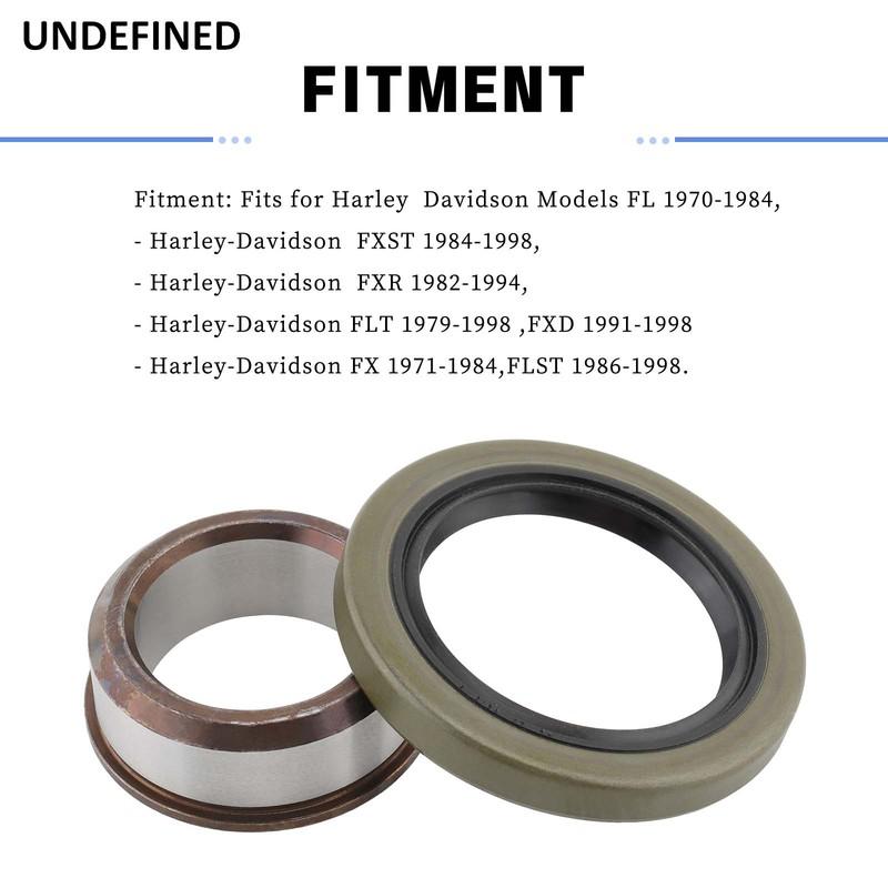 Kit Distanziale e Paraolio Albero Pignone Moto Adatto Per Harley BigTwin Shovelhead Evo FX FXD FXR FXST FL FLT FLST 1970-1998 24002-70
