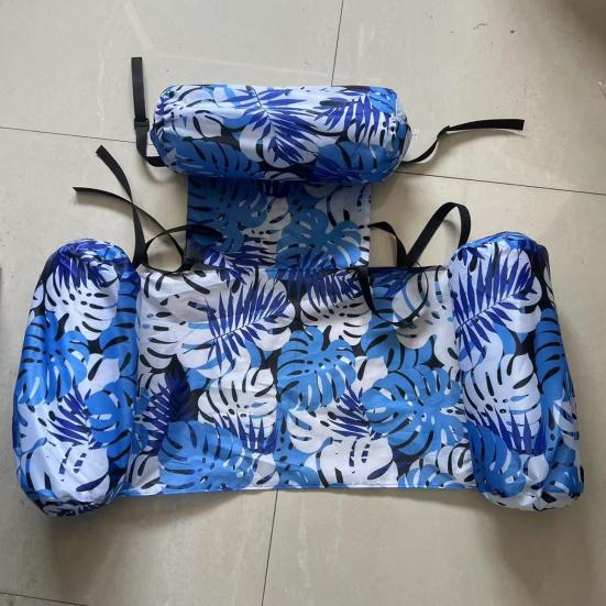 Inflatable Pool Floats for Adult Heavy Duty Pool Lounge Chairs Tropical Plants Pattern Water Floating Hammock for Summer Pool Beach Lake