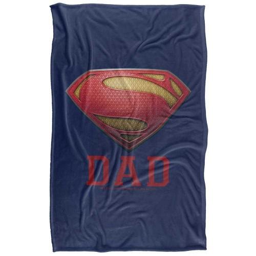 Superman Man Of Steel Dad Soft Touch Blanket