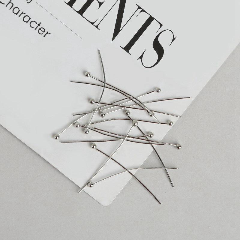 100 Round Head Ball Pins for DIY Jewelry Making and Earrings