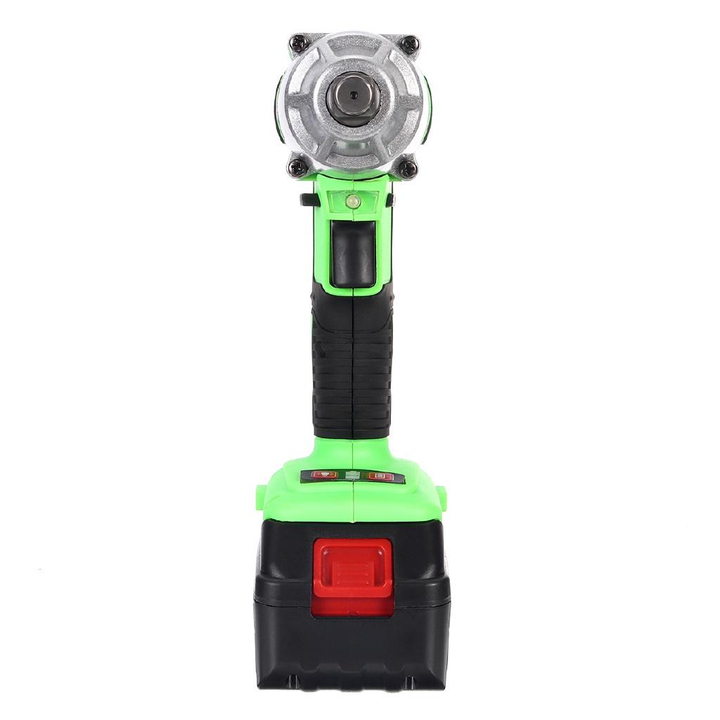 2 Battery Power Electric Wrench Cordless Brushless Impact Wrench Socket Wrench 98VF 12000mAh Rechargeable Li-ion Tools