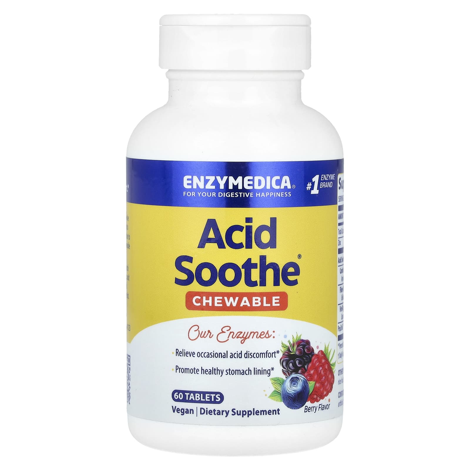 

Acid Soothe® Chewable, Berry, 60 Tablets