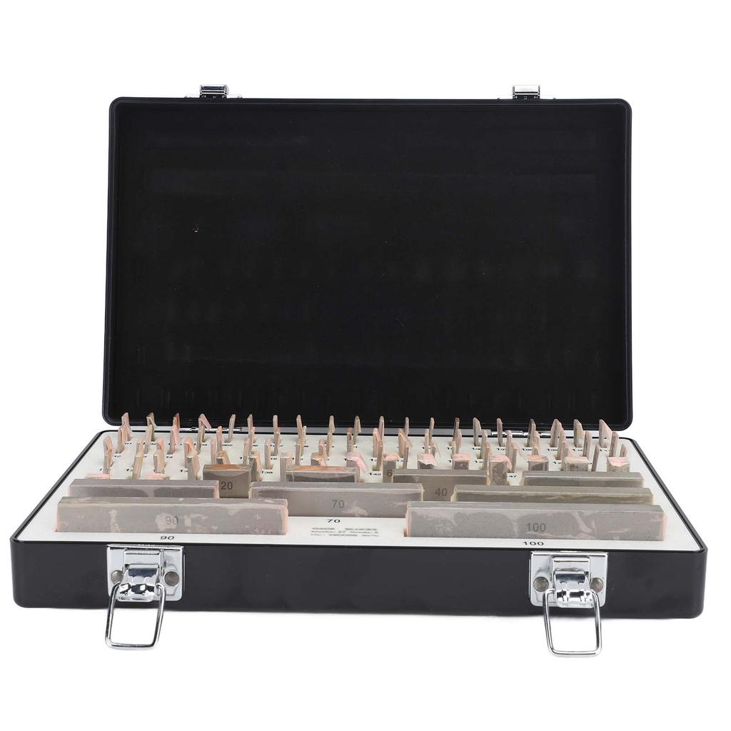 87PCS Gauge Block Set Industrial Rectangular Steel Gage Block Set with Toolbox for Measurement