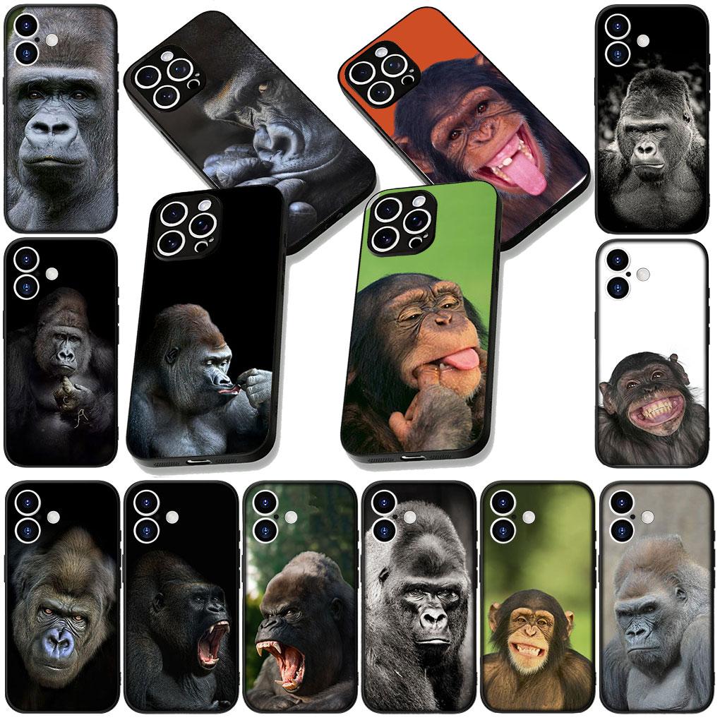 Monkey Gorilla Ape Baby Cute Phone Cover for Samsung Galaxy S22 S21 S20 FE Ultra Plus A35 A36 A55 A37 A33 A34 A57 Soft Case