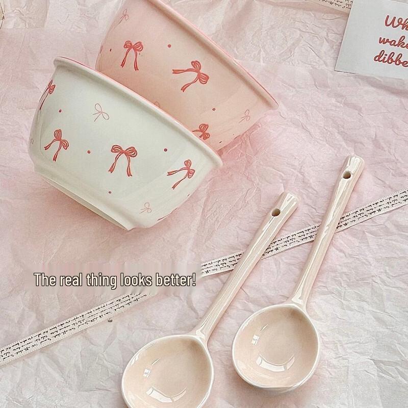 Ru Han Bowknot Ceramic Dumpling Plate Set