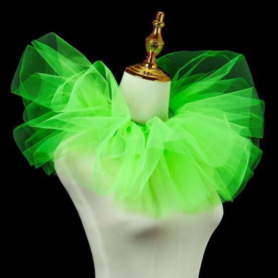 Removable Puffy Mesh Faux Collar Clown Circus Shirt Collar Business Weddings Parties Cosplay Accessories