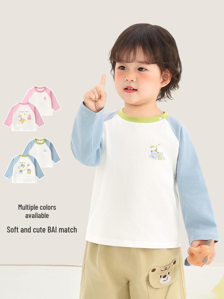 Kaka Panda Kids' Long-Sleeve T-Shirt: Spring/Autumn Essentials for Boys, Girls & Toddlers