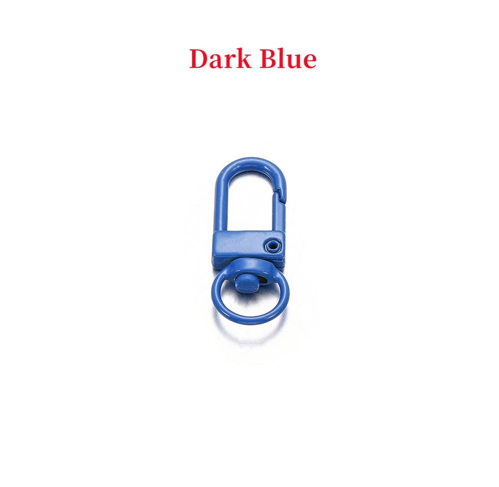 10pcs/lot 12*33mm Dog Buckle Zinc Alloy Bag Hook Buckle Key Ring Connectors For DIY Jewelry Making Supplies